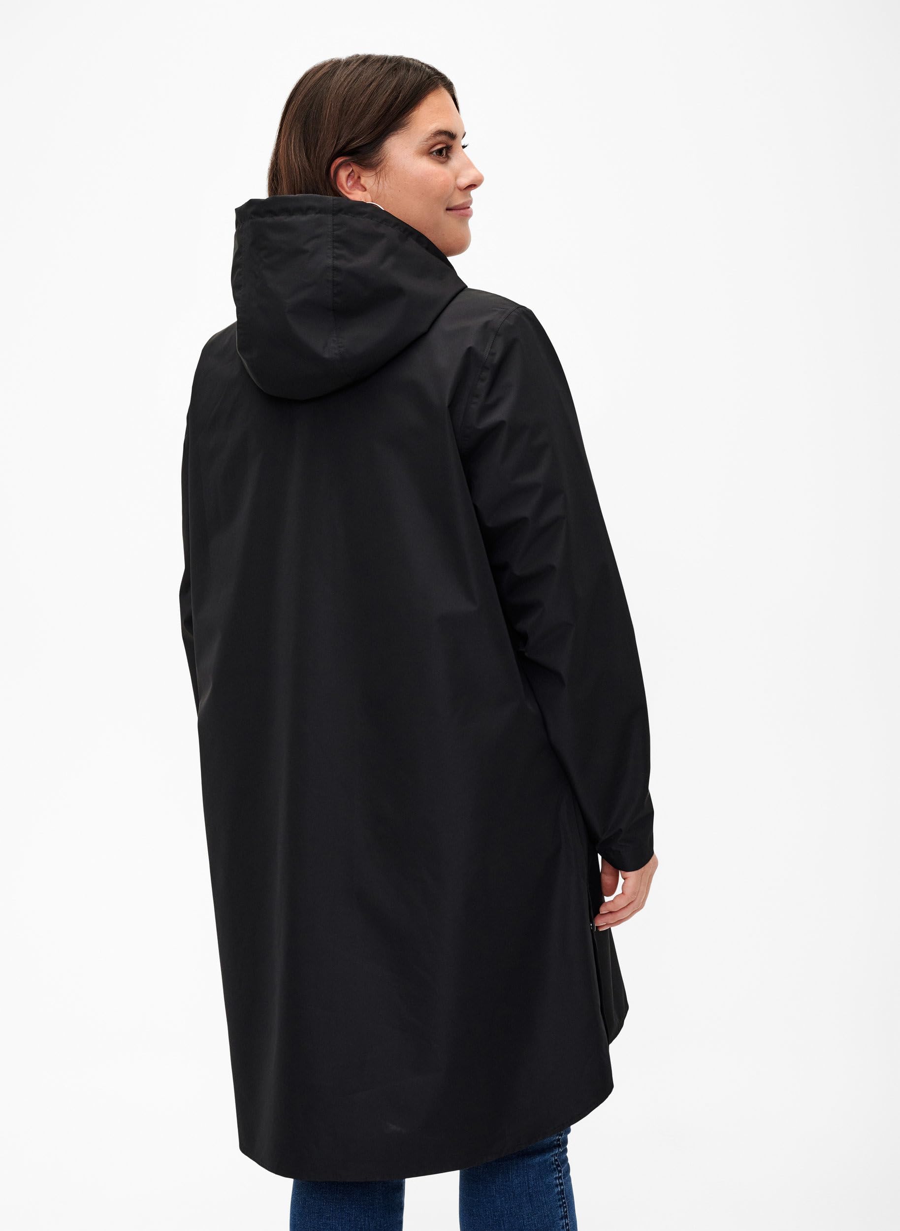 Zizzi Women's Plus Sizes Regenmantel Versiegelte Nähte Größe 42-60 - Plus Size Damenkleidung