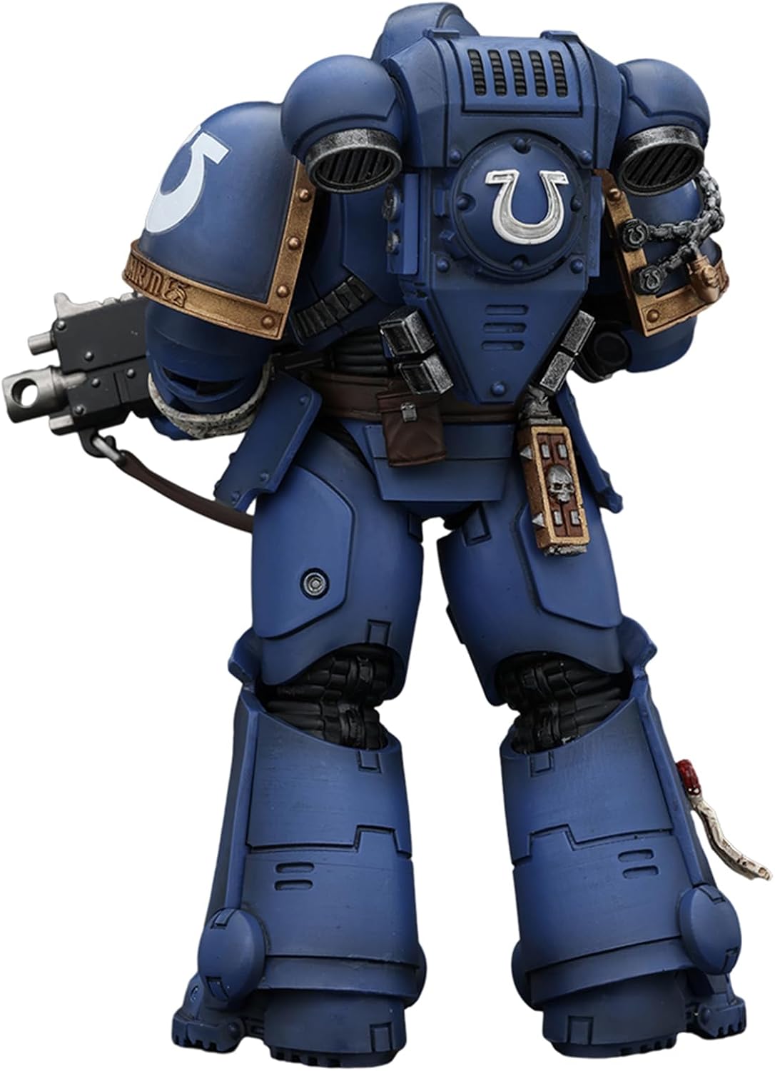 JOYTOY Warhammer 40k Space Marine 2, 1/18 Uitramarines Brother Chairon Action Figure Collect Model