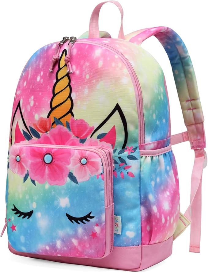 Mochila Infantil, VASCHY Mochila para Niños Mochila Escolar para Niños 4-6 Años Mochila Ligera y Resistente al Agua con Correa para el Pecho y Bolsillos Laterales