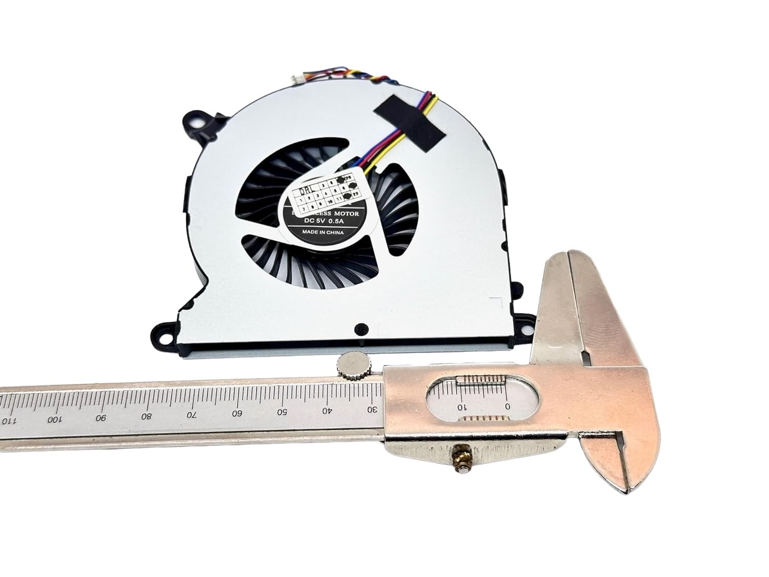 Set of 2x Cooling Fans compatible with Intel NUC8, NUC8i7BEH, NUC8i3BEH, NUC8i5BEH, PN: BSC0805HA-00, BAZB0808R5H DC 5V 0.5A