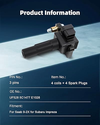 Vista 797 de ECCPP Bobinas de encendido portátiles de repuesto para automóvil compatibles con Infiniti I30/para Nissan Maxima 3.0L V6 2000-2001 Reemplazo