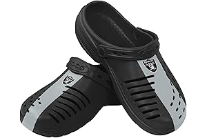 Men's Raiders Slippers Revel in Comfort and Team Spirit Indoors and Outdoors