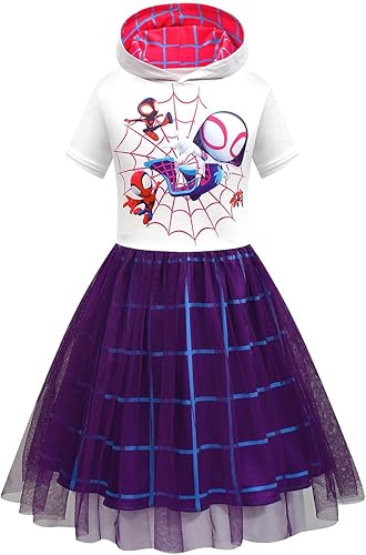 Aurora Breeze Vestido de dibujos animados para niñas, vestido de disfraz para el día de San Valentín