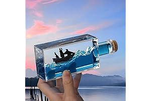 Cruise Ship in a Bottle with Unsinkable Titanic Model and Fluid Drift Wave