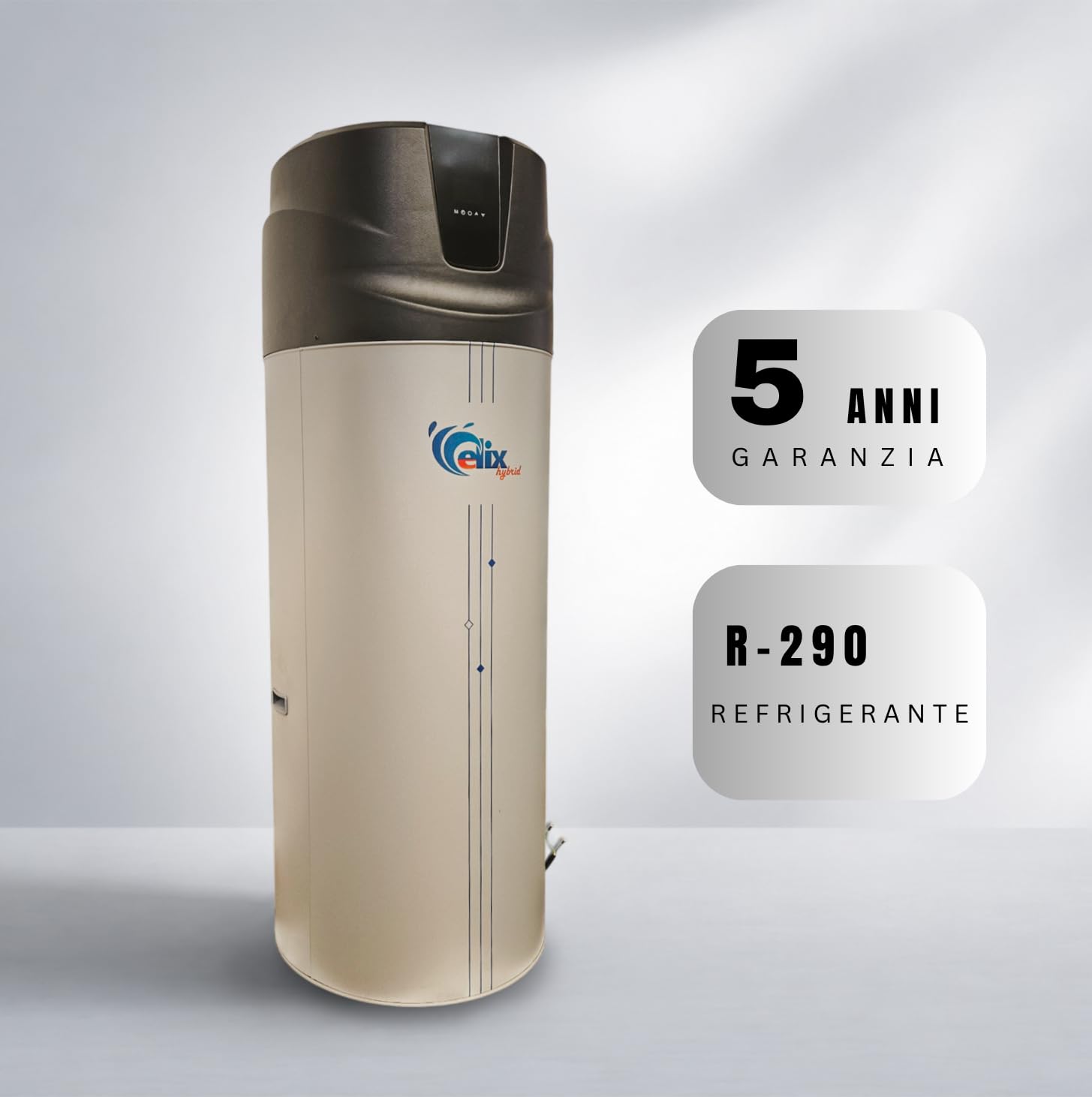 Scaldabagno a Pompa di Calore 200L – Nuovo Modello R290, Bollitore Acqua Calda con Serbatoio Integrato, Pompa di Calore Sanitaria, Ecologico ed Efficiente