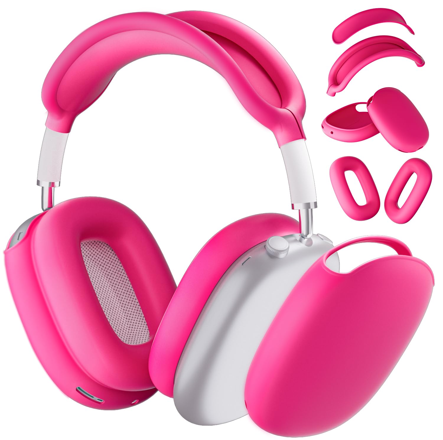 ATUAT for AirPods Max Headphones Case, Protective Silicone Case Cover Skin Accessories Anti-Scratch for Women Men for Apple AirPods Max 2024/2020 (