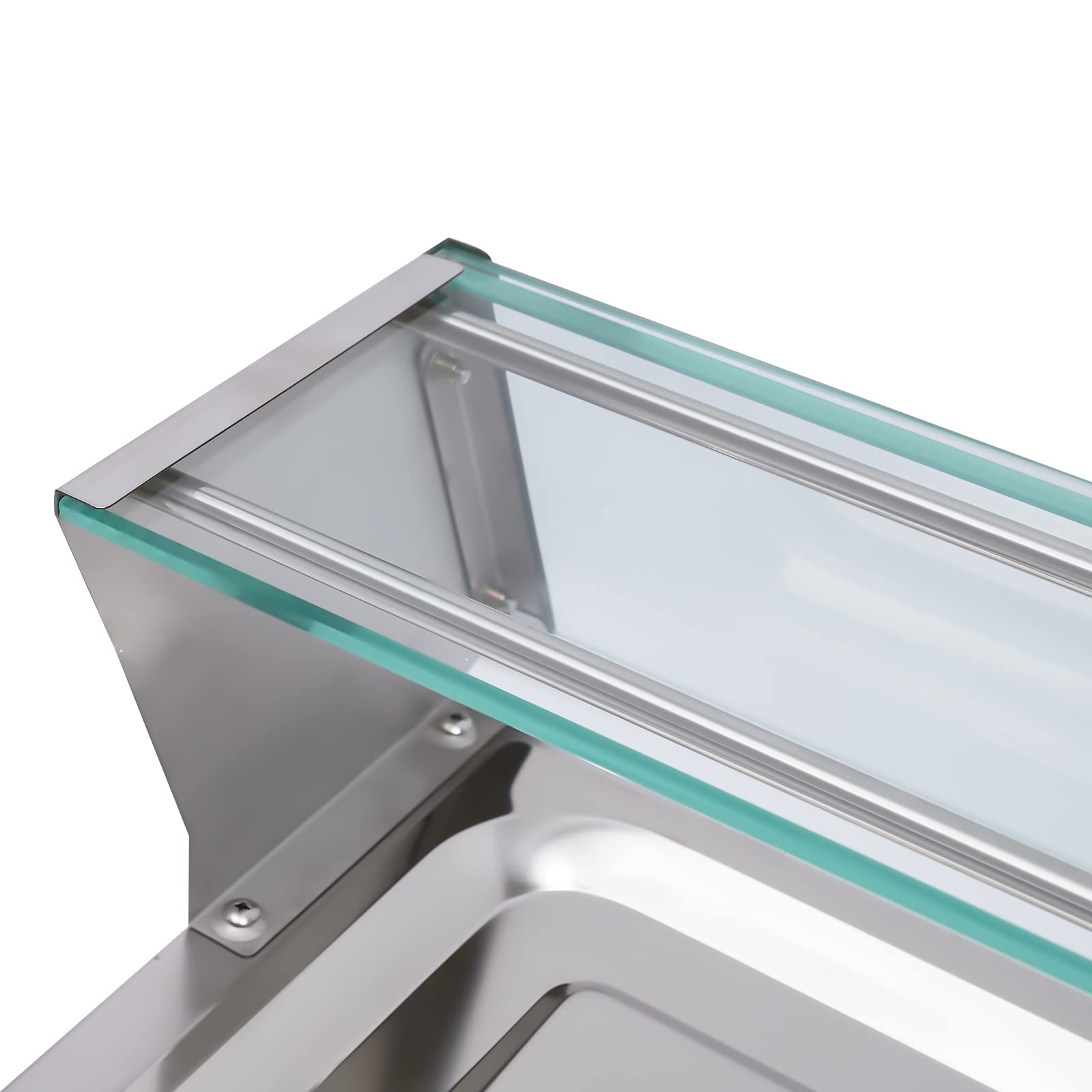 Scaldabagno elettrico da 6 l, 1200 W, in acciaio Stainelss, tavolo a vapore, piano di lavoro elettrico, scalda buffet caldo con targa in vetro temperato
