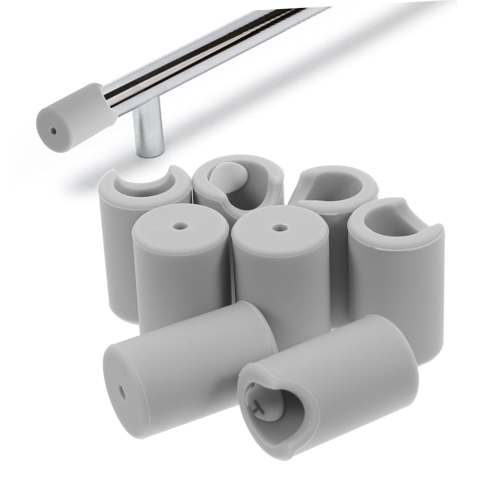 VILLCASE 8pcs Silicone Drawer Handle Corner Guards Safety Edge Protectors for Cabinets and Wardrobes Durable Furniture Handle Covers for Collision and Aesthetic Appeal