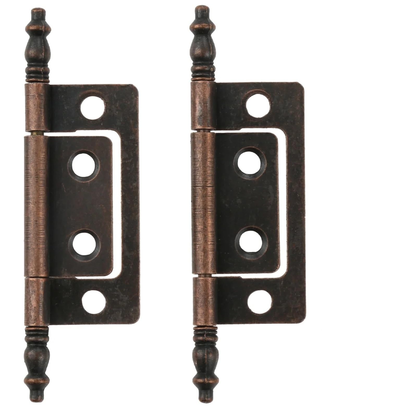 Rmwkrmogrf One Color Antique Bronze Hinges With Screws Wood Box Hinge Furniture Cupboard Cabinet 83X24mm 2Pcs ﻿