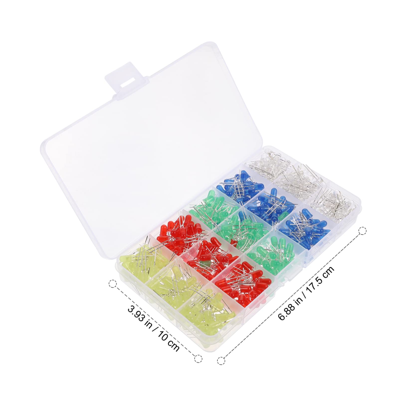 ERINGOGO 500 Pcs Box of Led Light-Emitting Diodes for Can Lights Electronics Accessories Led Diode Lights Kit