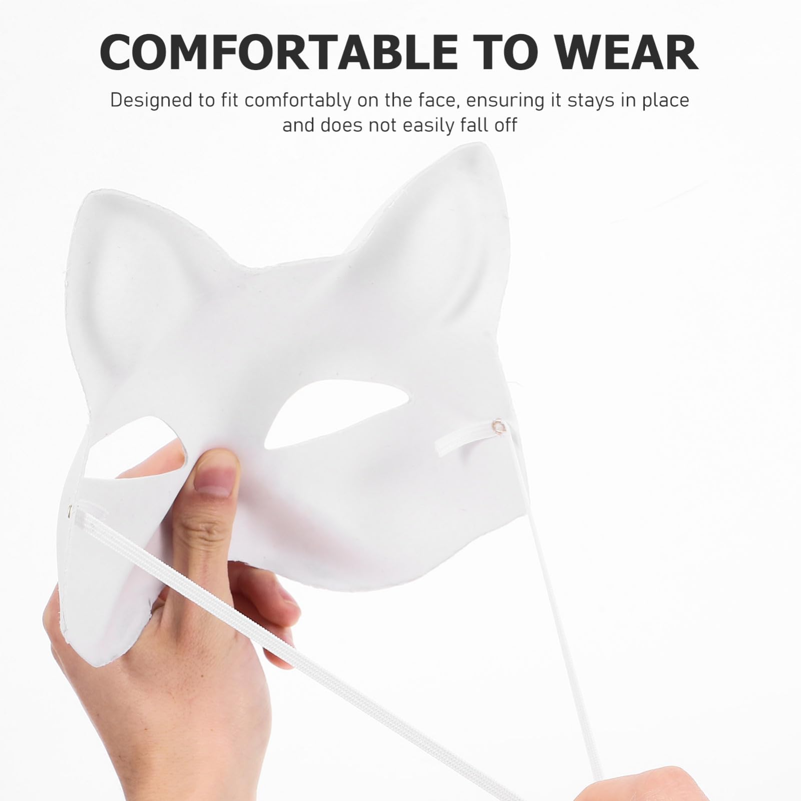 Maschere Animali Decorativi per Feste Maschera Cat Vuota per Diy Accessori per Cosplay e Balli Maschera Include Elementi Decorativi per Personalizzazione e Creatività Dei