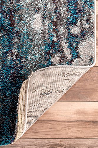 Nuloom Haydee Abstract Area Rug, 4 Ft X 6 Ft, Blue #TOP5