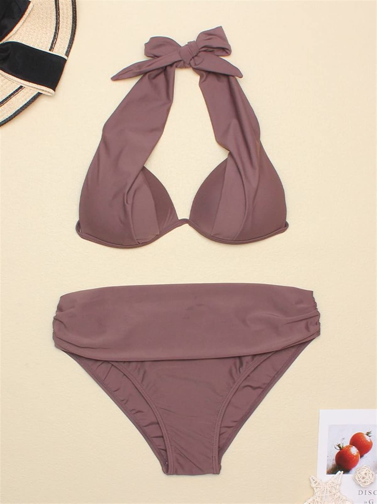 Amazon.co.jp: Women Swimwear Bikini 2 Pieces Back Sexy Thong