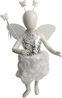 BookMyCostume Fairy Angel Girls with White Wings Girls Fancy Dress Costume