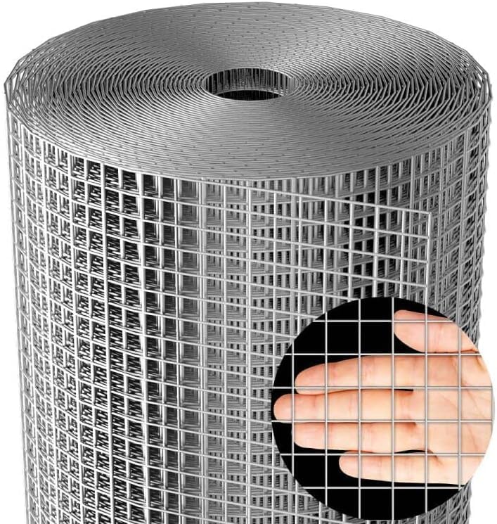 Malla Electrosoldada Galvanizada 6X6 Marca AMAGABELI GARDEN & HOME