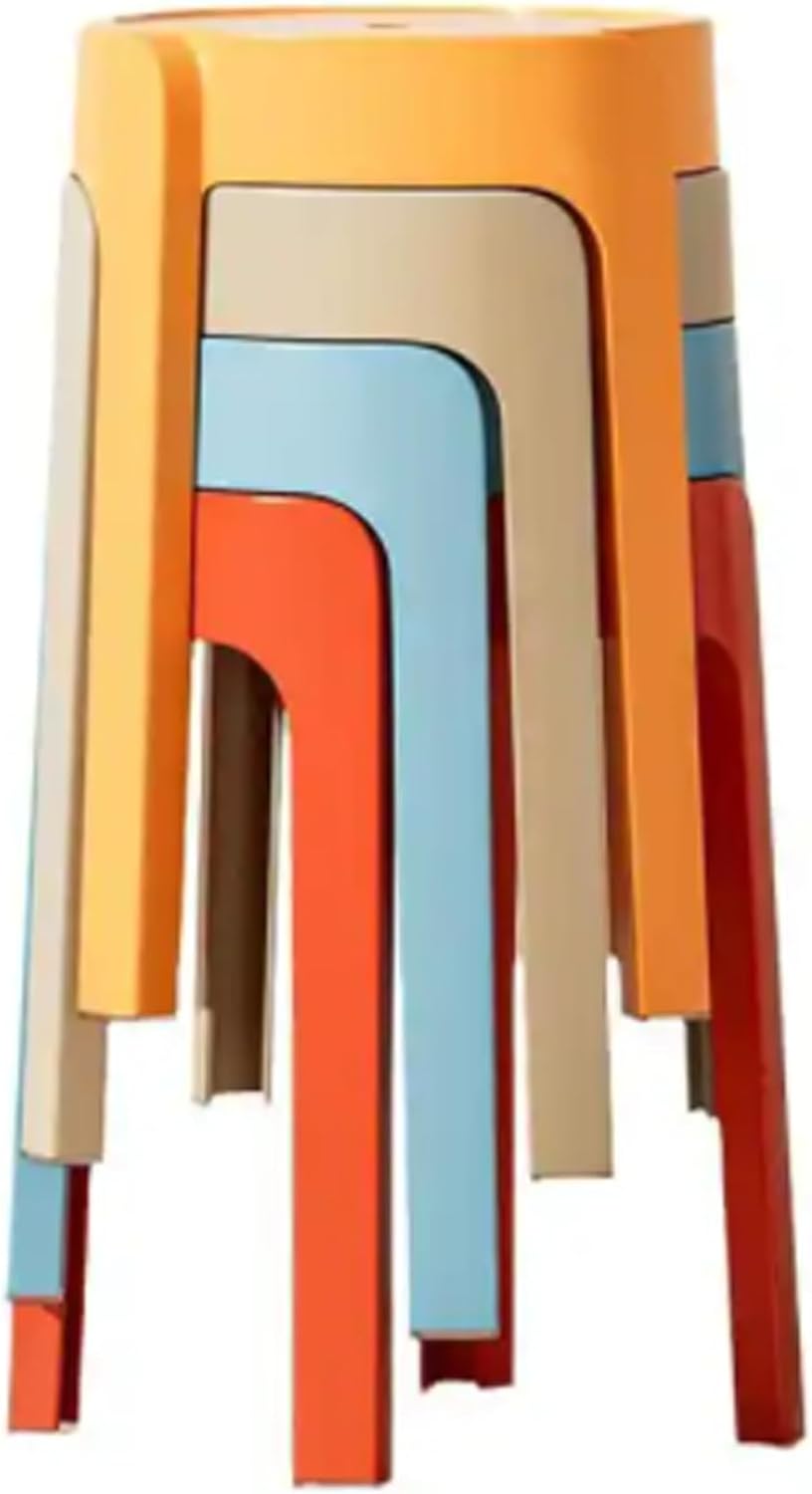 Classroom Stools for Students,Stackable Stools,Nesting Stool,Stackable Chairs,Plastic Stool,Plastic Chair,School Chair,for Home School Office,Home Party (4 Piece, 12.2inch)