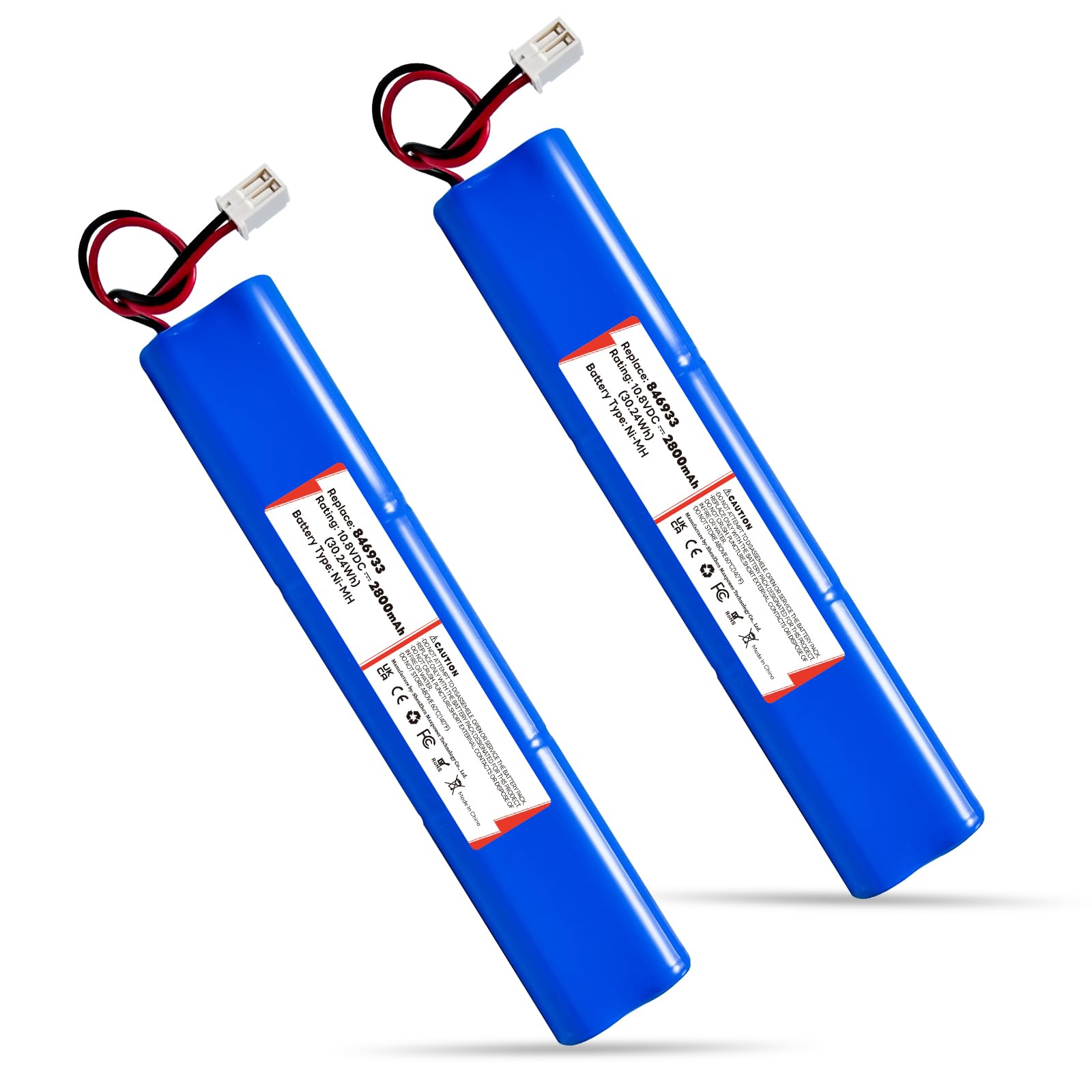 – 2 Pack NI-MH 2800 mAh Replacement Battery for Velux Roller Shutter 846933 946930 946933 Replacement Battery for Velux Roller Shutter Drive, Solar Roller Shutters, SSL Solar Roller Shutters