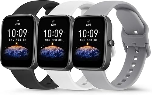 Paquete de 3 bandas deportivas para Amazfit GTS 4  GTS 4 Mini  Amazfit GTS 3 Amazfit GTR GTS 22 Mini2eAmazfit Bip 3 ProBip 3Bip U ProBip Lite,
