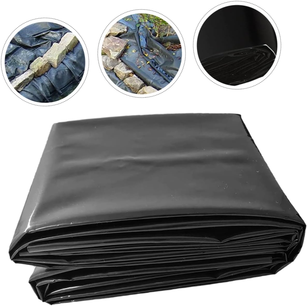 ORFOFE Fishpond Liner Waterproof Anti-Seepage Membrane for Aquaculture 20ft x 30ft Heavy-Duty Pond Liner Flexible Design for Koi Ponds and Water Features