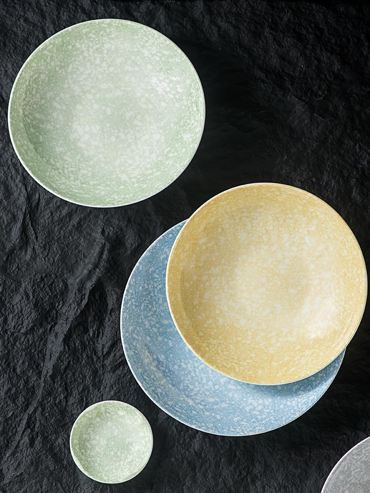 Plato para Aperitivos Contenedores para Aperitivos Cuenco de Porcelana Occidental para Sopa Cuenco para Pasta Cuenco para Platos fríos comerciales para restaurantes Cuenco para ens(D)