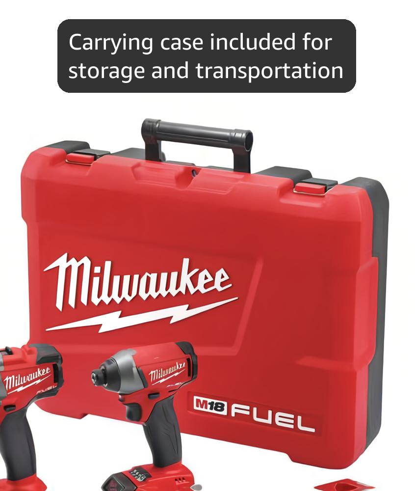Milwaukee 2897-22 M18 Fuel 2-Tool Combo Kit, Red - Amazon.com