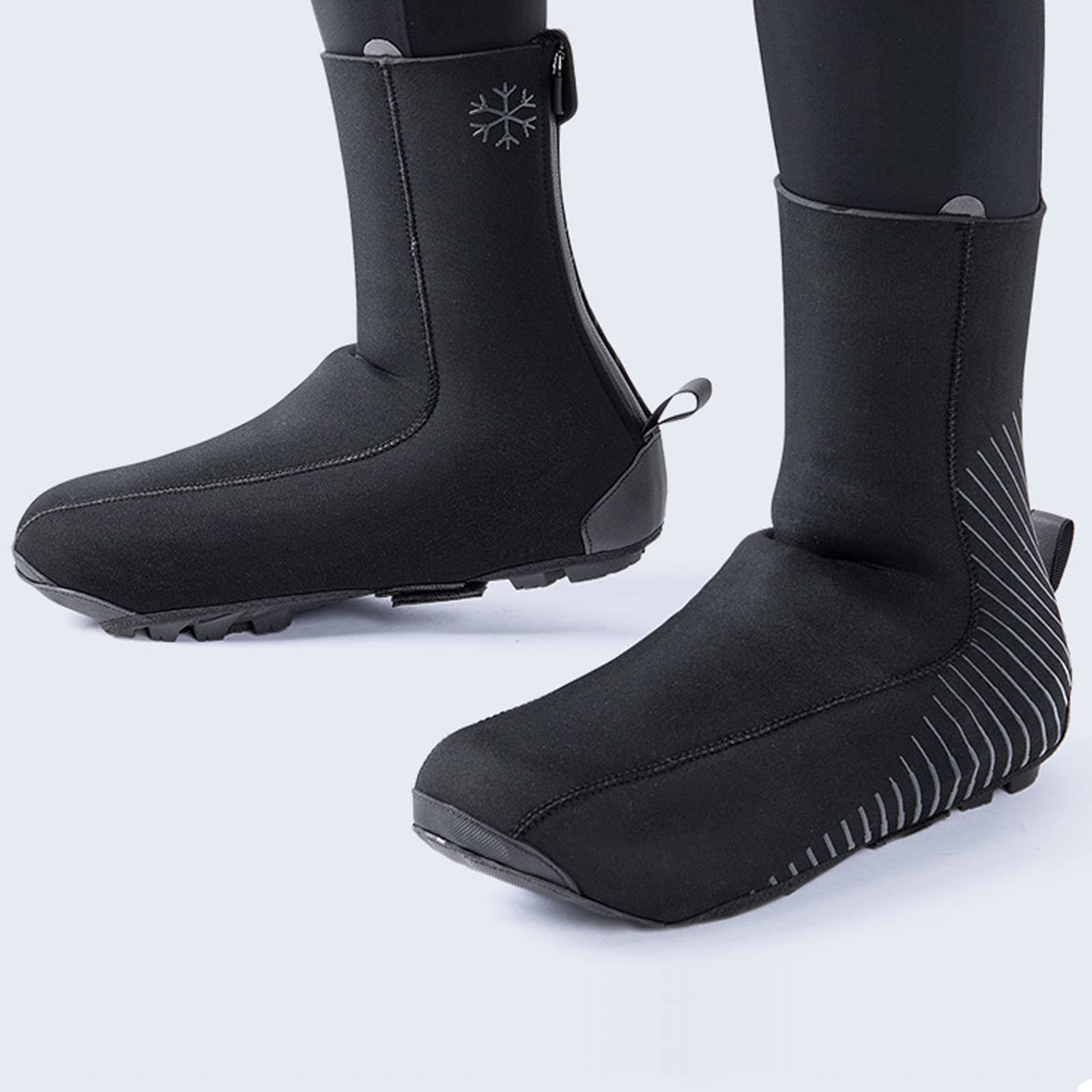 LZQpearl Couvre Chaussures De Cyclisme De Vélo De Montagne Unisexe, Couvre-Chaussures De VTT Imperméables Coupe-Vent Léger Thermique Chaud