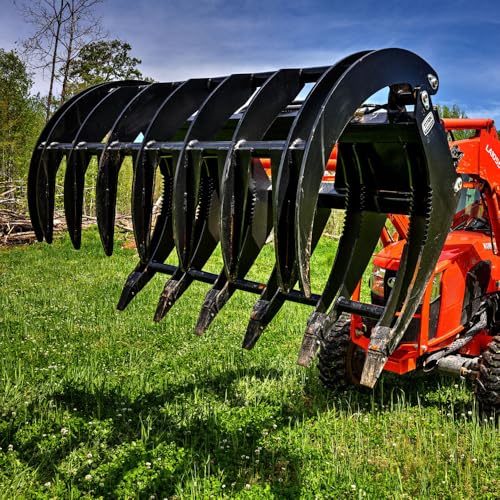 Titan Attachments HD60RAKE 60 Inch Extreme Root Grapple Rake Attachment thumb #1