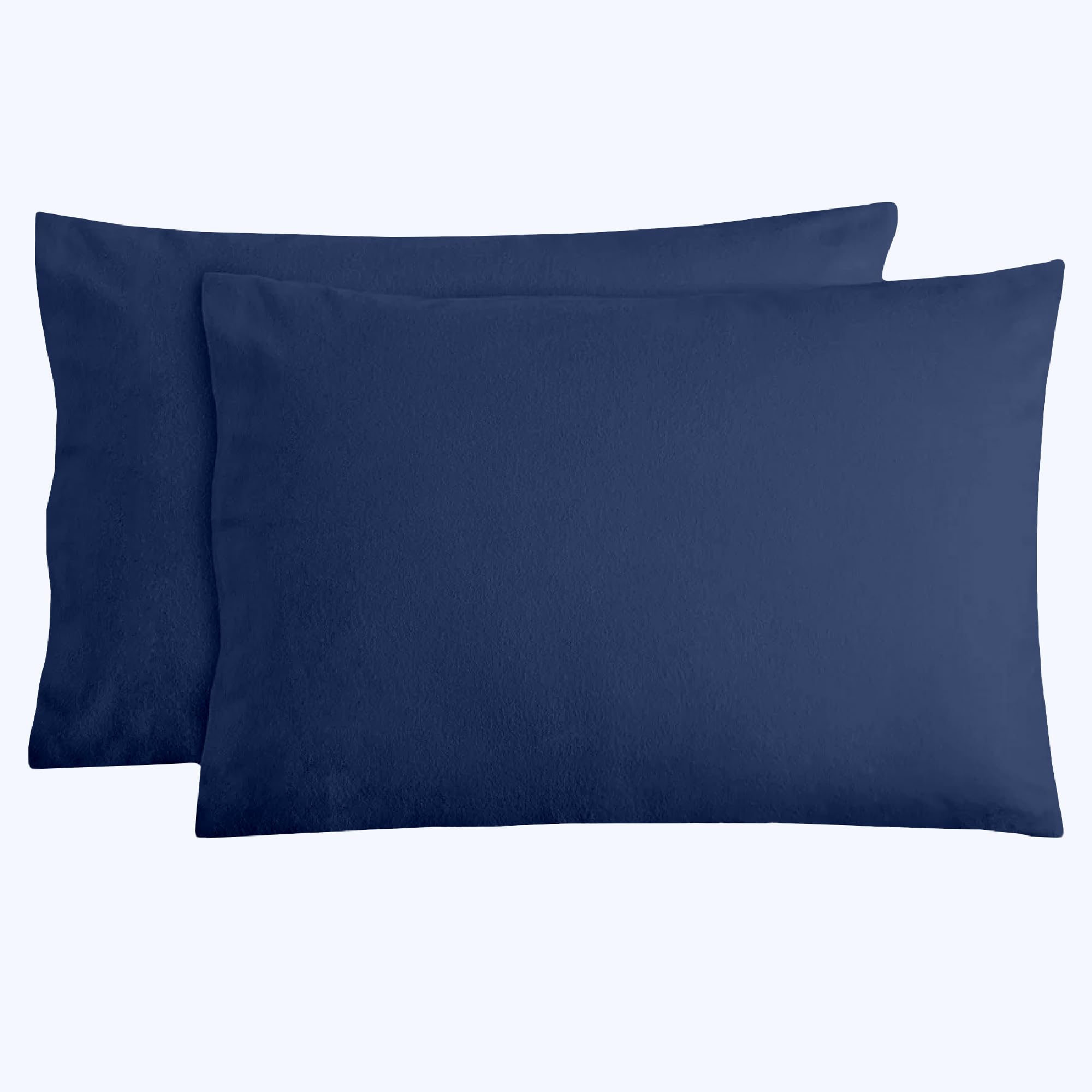 Cotton Comfort Bedding 100% Brushed Cotton Flannelette Pillowcase Pair – Soft Warm Winter Pillow Covers, Luxury Heavyweight Brushed Cotton Flannel Pillowcases for Cozy Comfort