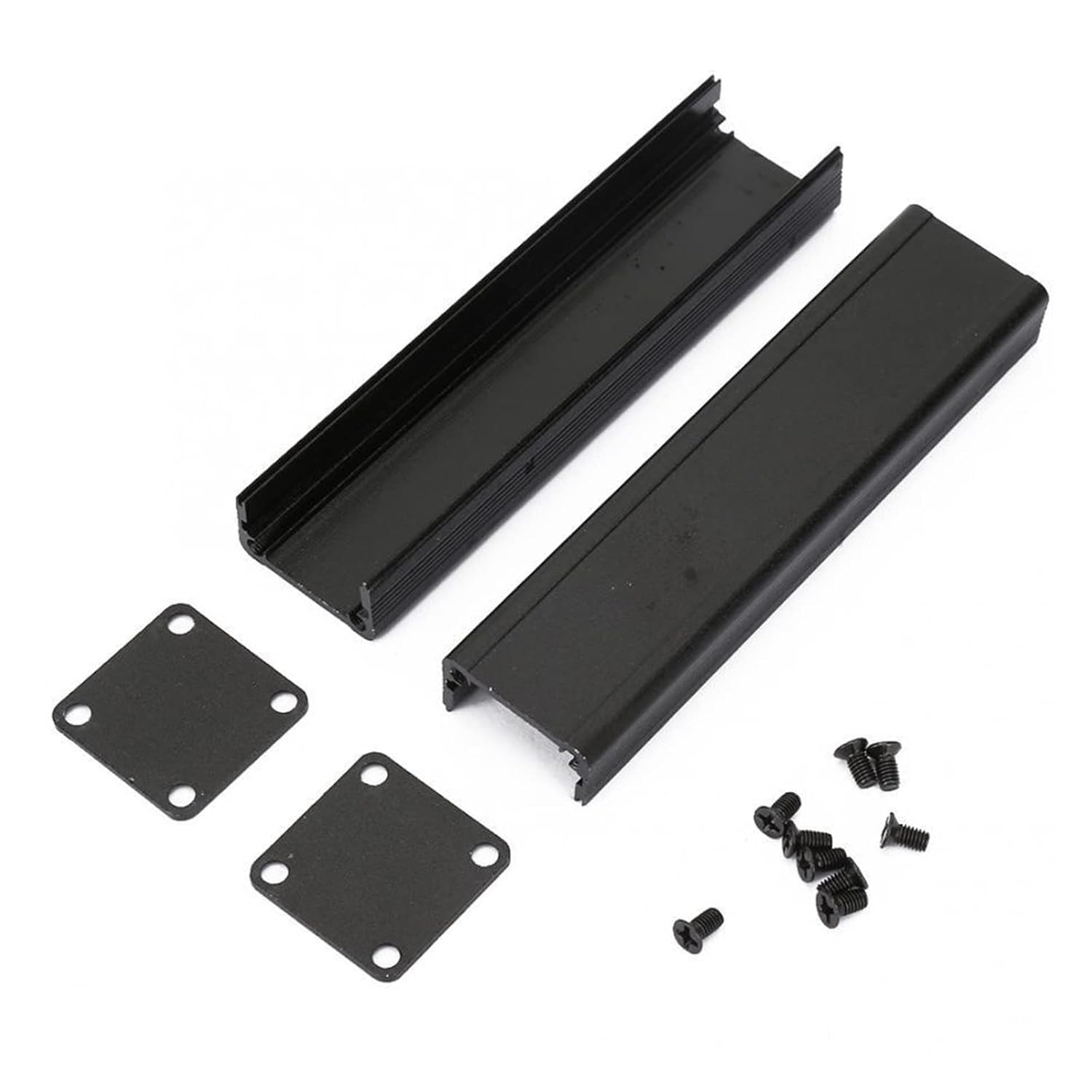 PCB Metal Aluminum Case DIY Electronic Housing Dark Project Instrument Amplifier Enclosure Waterproof Junction Box 25 * 25 * 100mm