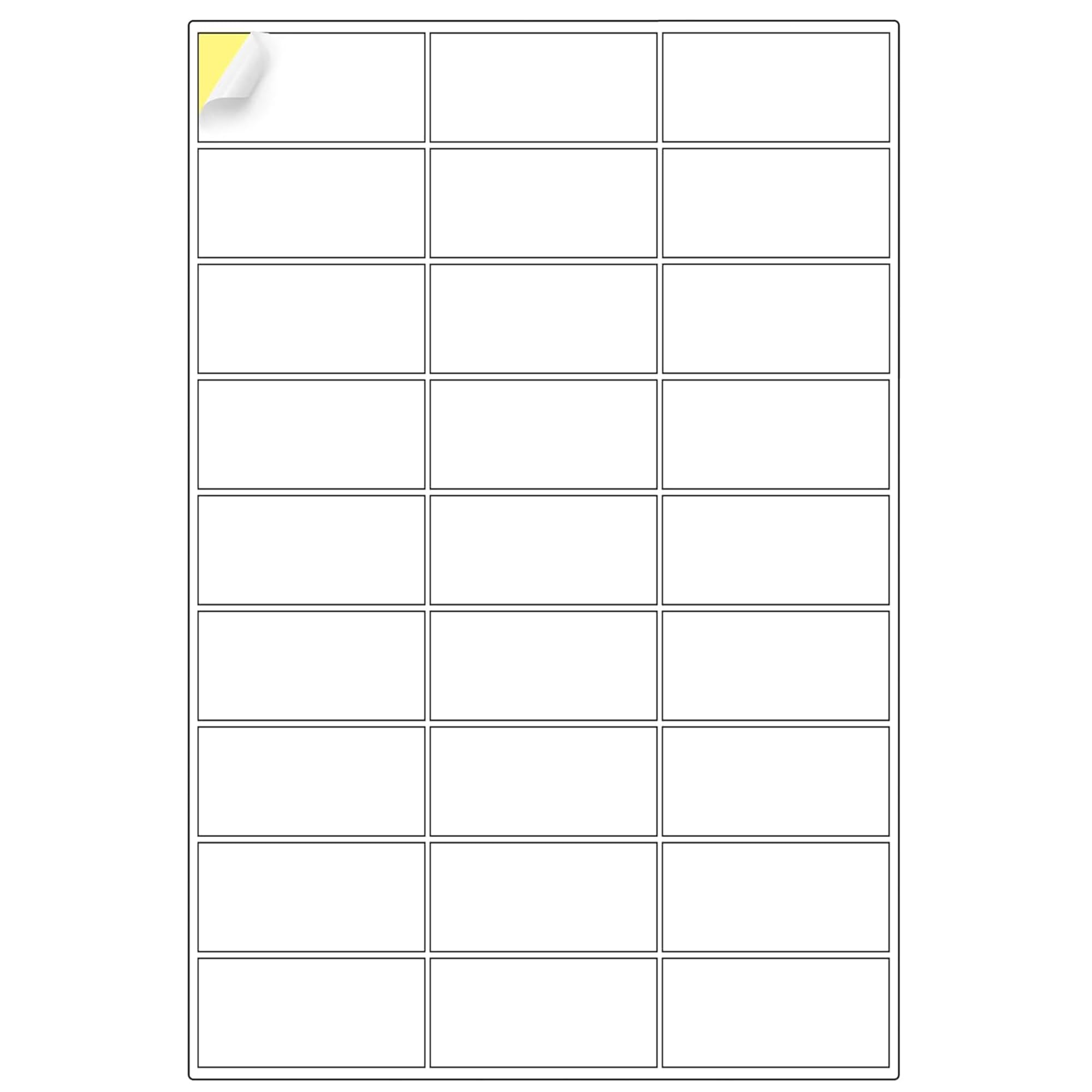 Double Dragon, 100 Sheets Pack A4 Self Adhesive Address Labels Sticker Paper, 27 Labels Per Sheet, 63.5 x 29.6mm (2700 Labels)
