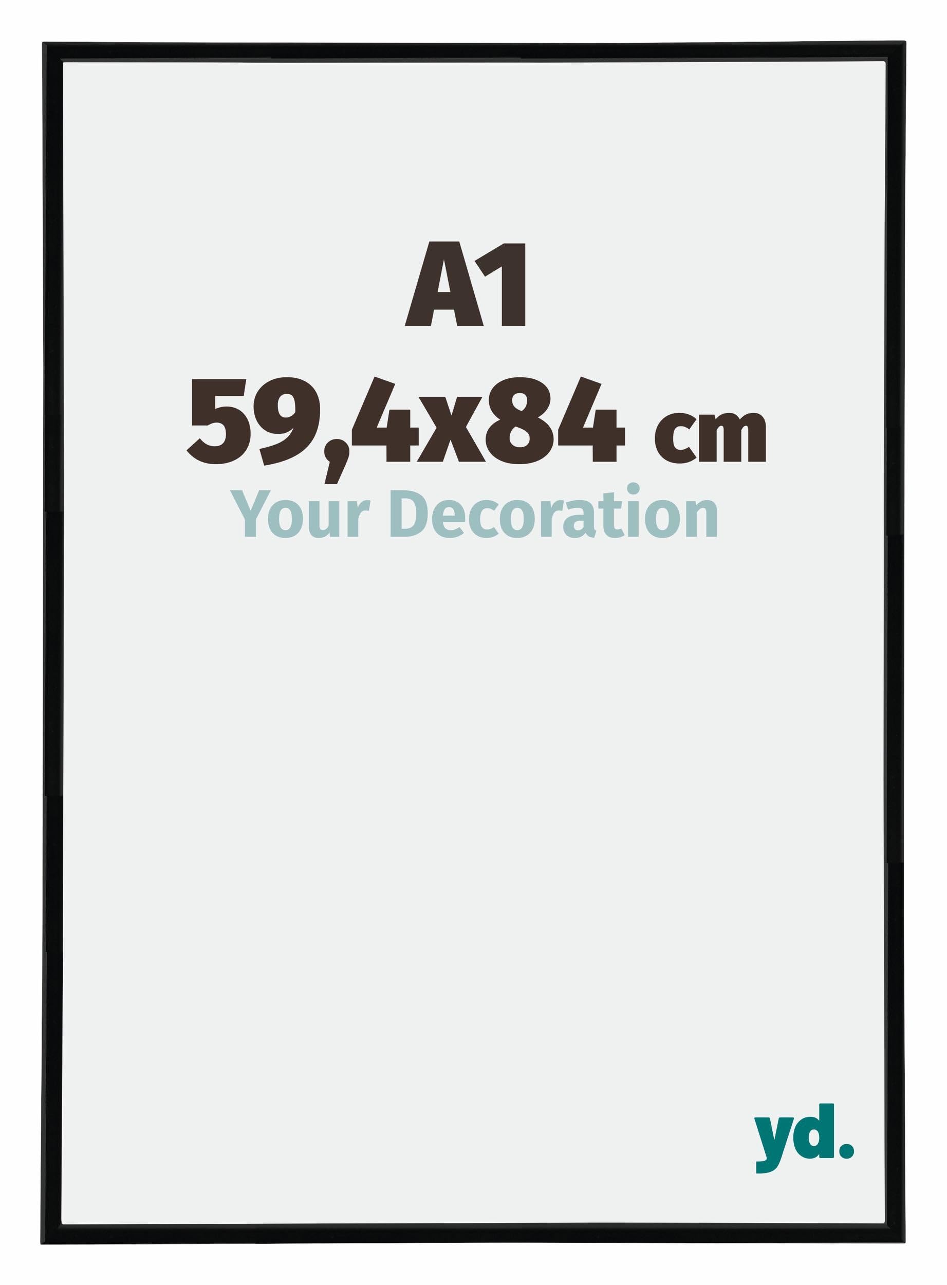 Your Decoration - Puzzle frame A1 59,4x84 - Black High Gloss - Puzzle frame 1500-2000 Pieces - Plastic Photoframe - Annecy โ image 1