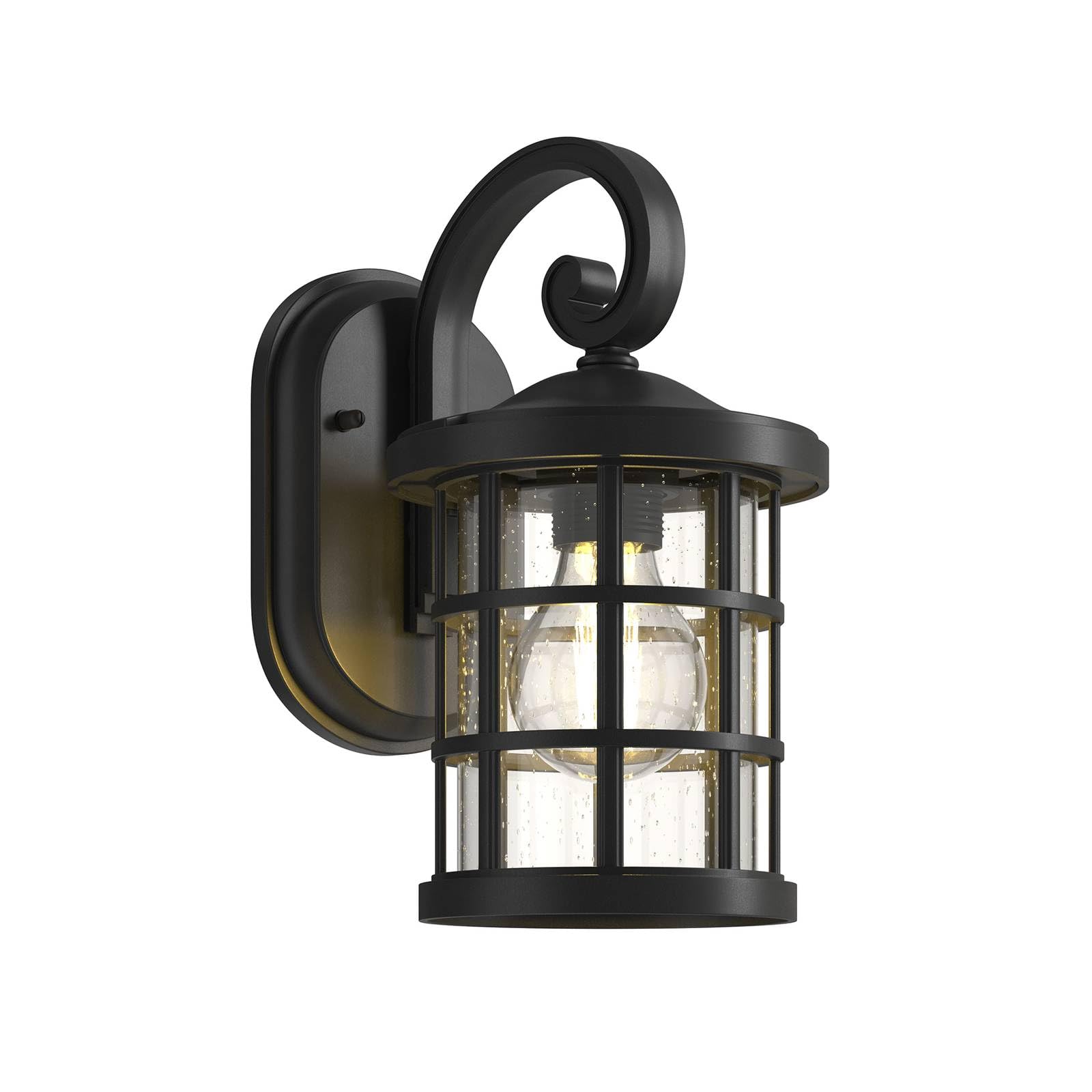 Lindby Outdoor Wall Light Ankea dimmable (Antique, Vintage) in Black (1 Light Source E27) from wall lamp for Exterior/Interior Walls House Terrace und Balcony