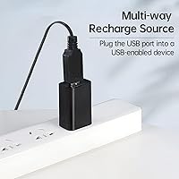 Vista 7 de Fytoo 2PCS 3.7V 500mAh USB Charging Cable with SM-2P Plug Connector for RC Vehicles