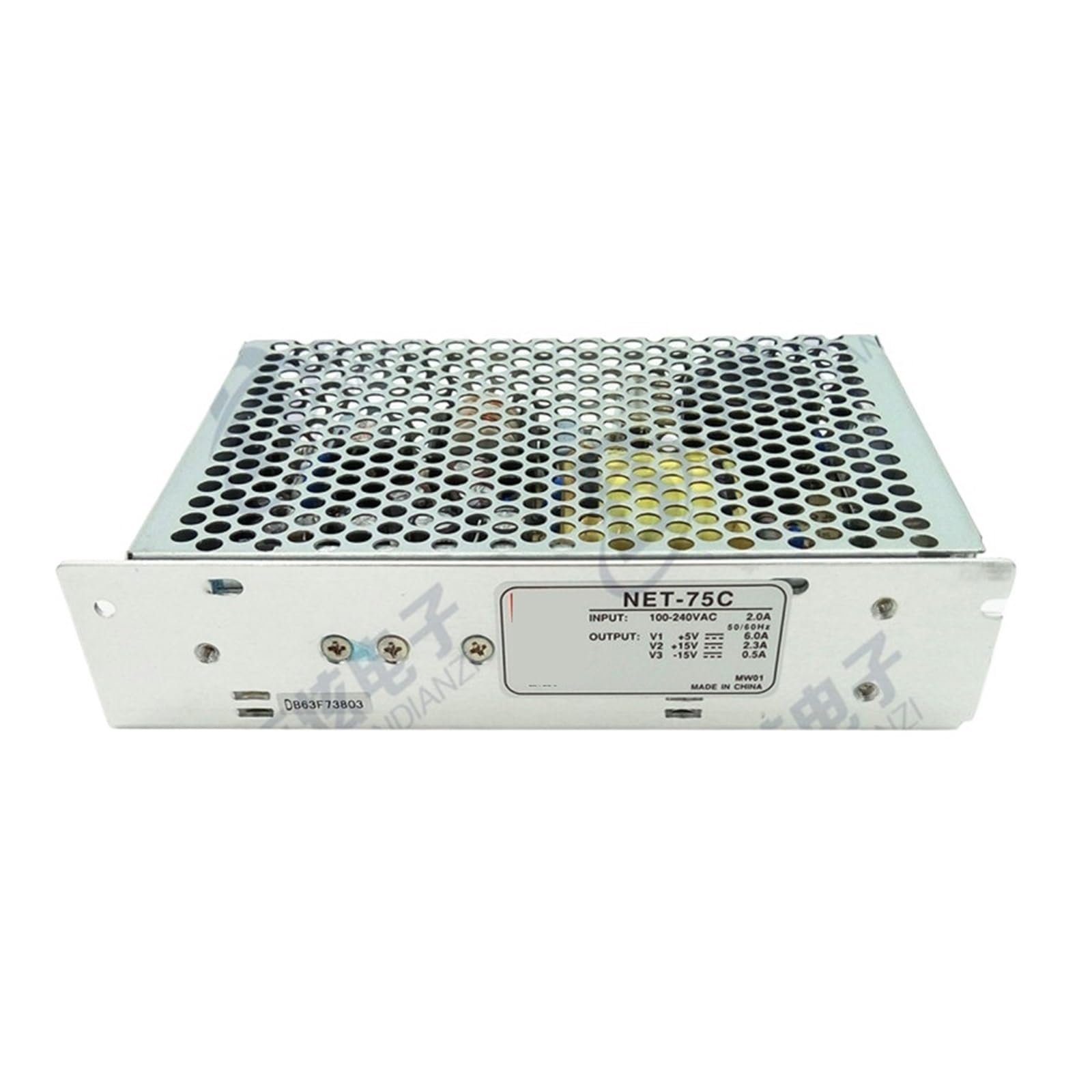 Alimentation à découpage triple tension NET-75C à haut rendement