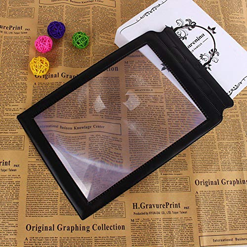 A4-Full-Page-Magnifying-Glass-3X-Magnifier-Sheet-with-Black-Frame-A4-Full-Page-Magnifier-Sheet-Oversized-Reading-Magnifier-for-Reading-Maps