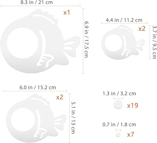 Miniatura 6 de Removable Wall Art Stickers Home Stickers for Wall Decoration Wall Trim Fish and Bubbles Mirror adesivos para pared decorativos Mirror Decals Wall