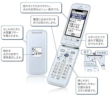 docomo らくらくホン F-01M 白 本体 Amazon | docomo らくらくホン F-01M ホワイト | エヌテイテイ