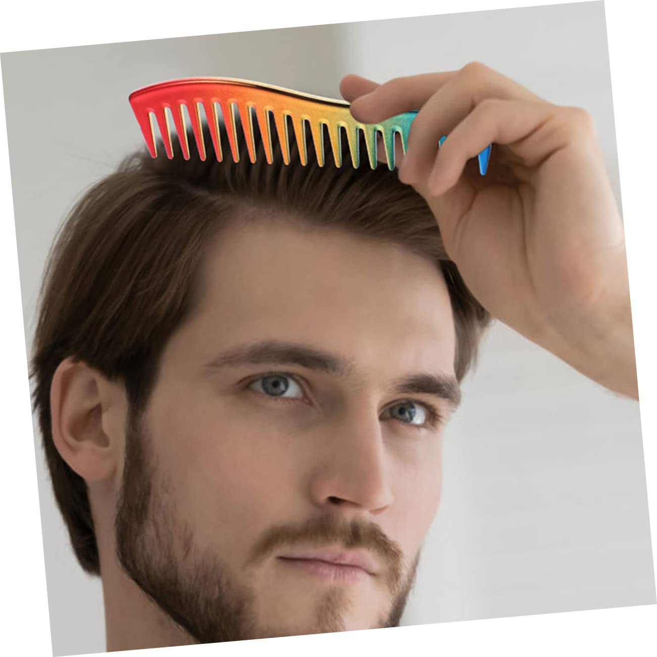 FRCOLOR 6 Piezas Peine Para Cabello Graso Peine De Pelo De Los Hombres Peine De Corte De Pelo Peluquín Para Hombre Cepillo De Pelo Para Peine De Pelo Para Peines Abdominales