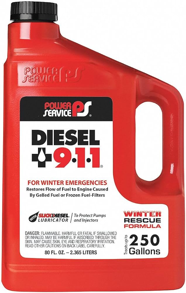 Amazon.com: Power Service 08080-06 Diesel 9•1•1 Fuel Additive - 80