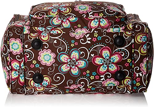 World Traveler Floral Prints 19-inch Duffel Bag, Brown Daisy4