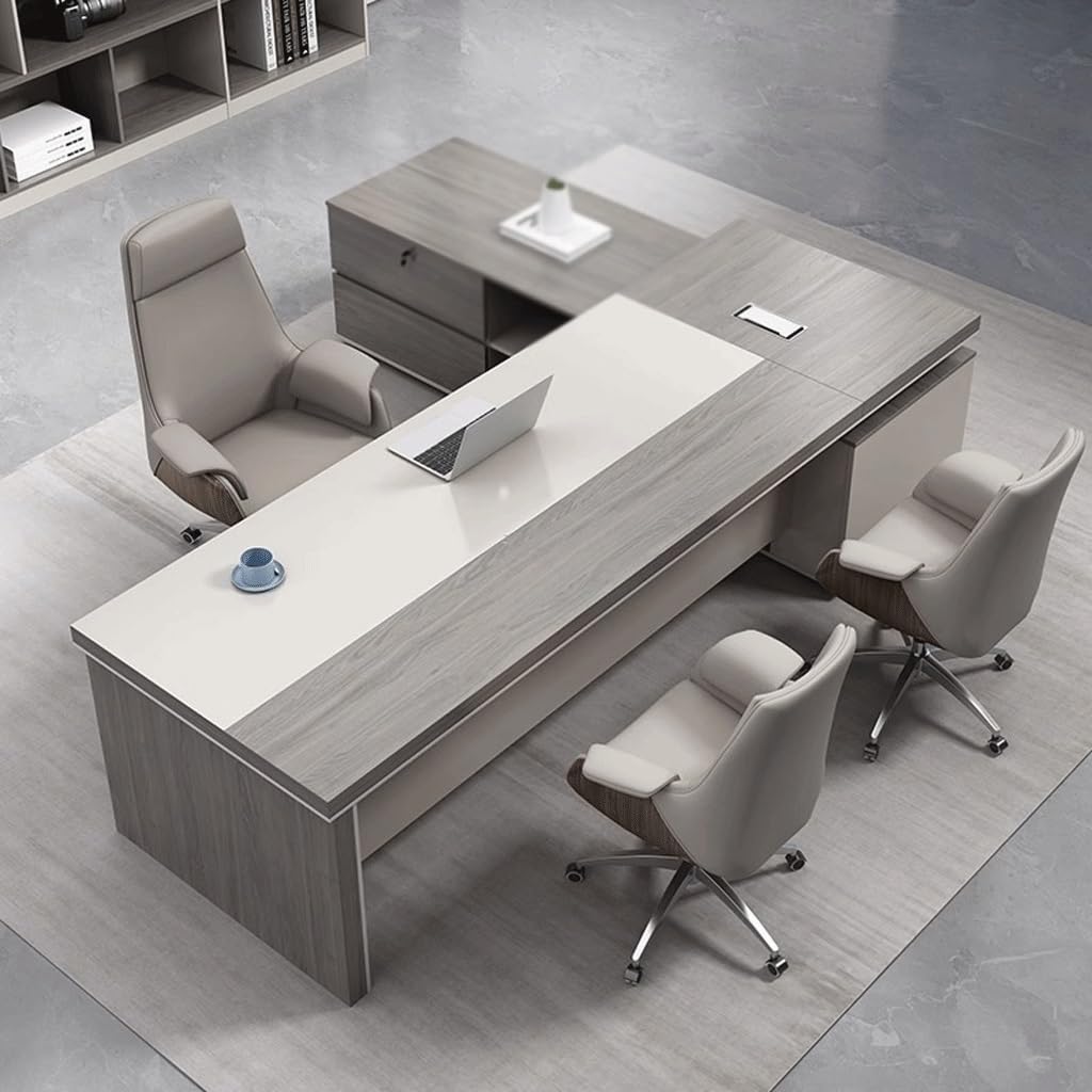 Mesa de Escritorio Para Computadora Scrivania Boss Moderna, Scrivania Presidenziale, Scrivania Dirigenziale, Arredamento Di Alta Gamma, Scrivania Da Manager Scrivania da Studio Per Camera da Letto(A)