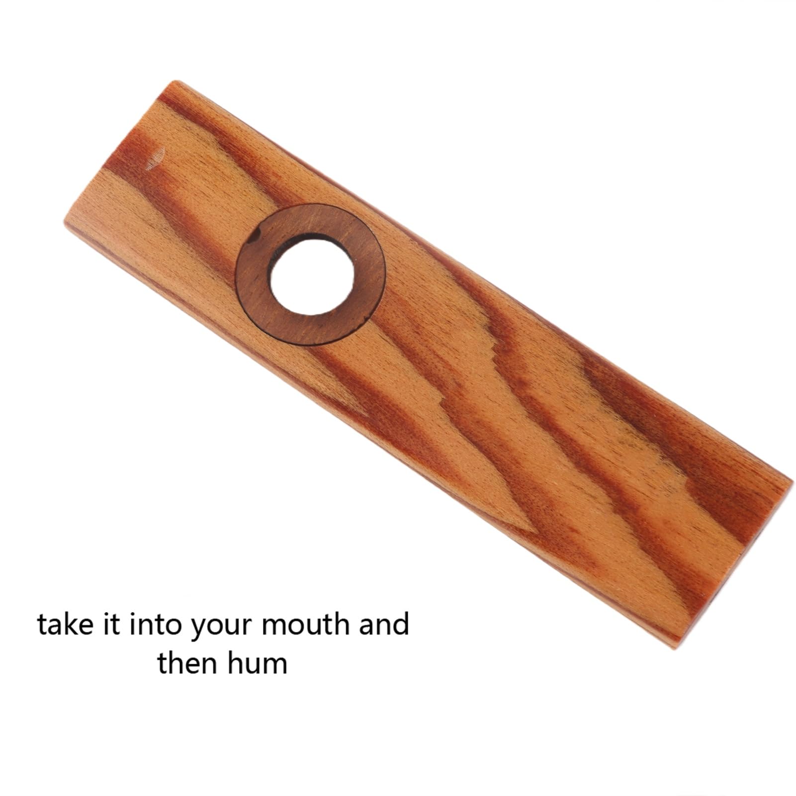 Kazoo in Legno, Partner di Ukulele Chitarra Armonica Flauto in Legno per Gli Amanti della Musica con Scatola di Metallo