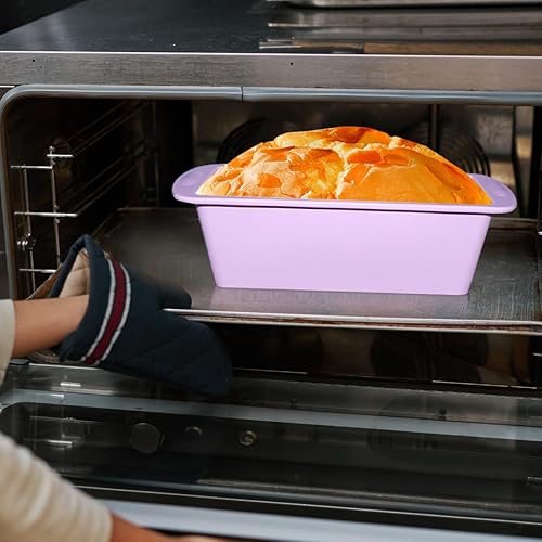 Miniatura 3 de Paquete de 4 mini moldes de silicona para pan, moldes antiadherentes para hornear panes y pasteles para brownies, pan de plátano, fabricación de