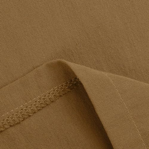 Casual Trousers for Women UK Linen Summer UK Ladies Wide Leg Elasticated Palazzo Pants Lightweight Drawstring Pant 04-Brown XL - Image 6