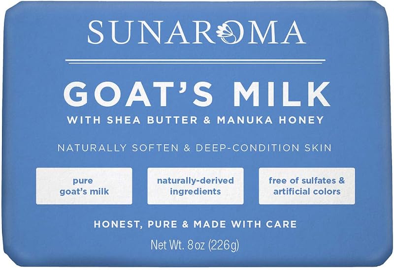 Sunaroma Goat's Milk W/ Shea Butter & Manuka Honey Soap (8 Ounce)