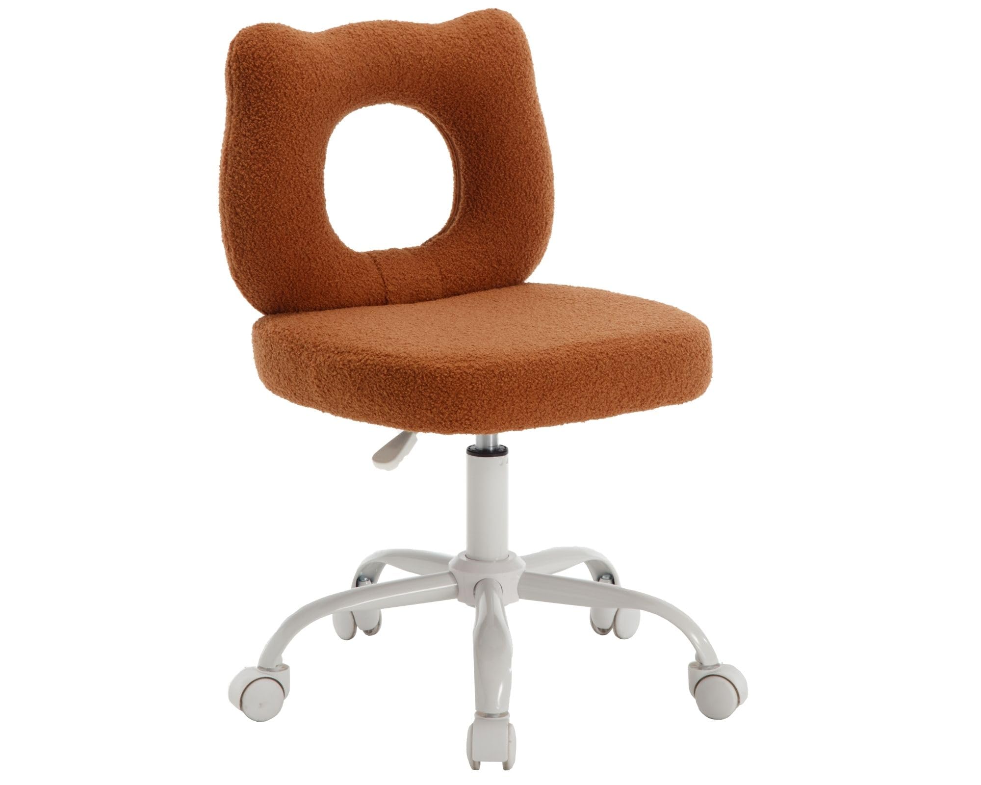 Bear Kids Desk Chair With Wheels Cute Vanity Chair Back