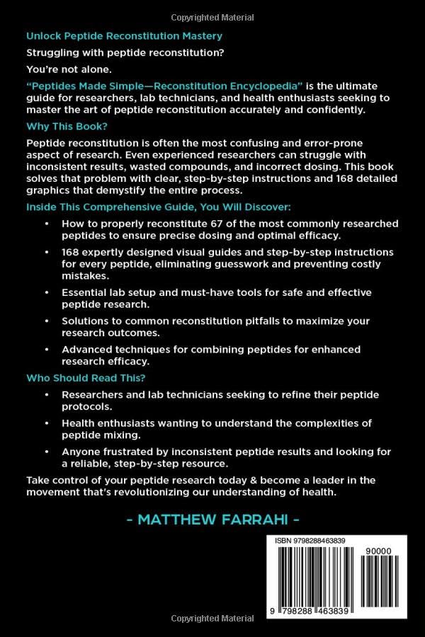 Peptides Made Simple: Reconstitution Encyclopedia - Image 2