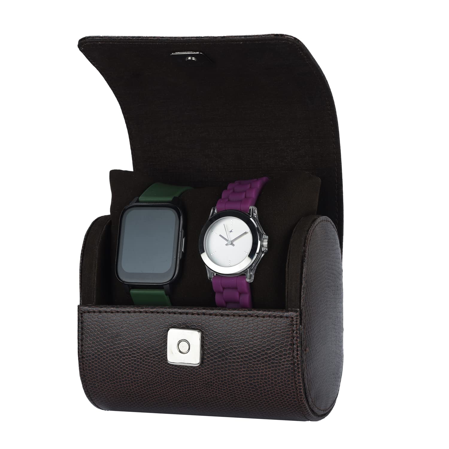 THE CASE PU Leather Premium Smart Watch Case for Men & Women For 2 Slots Watch Roll Organizer (B0CR3VJRZT) Amazon Price History, Amazon Price Tracker