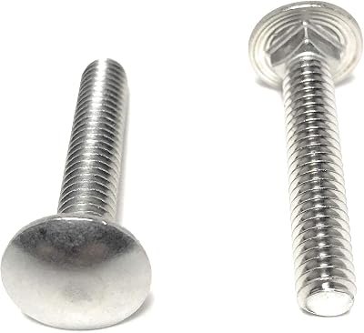 1/4-20x1-1/2 Carriage Bolts Stainless Steel 18-8 (25 Pieces)