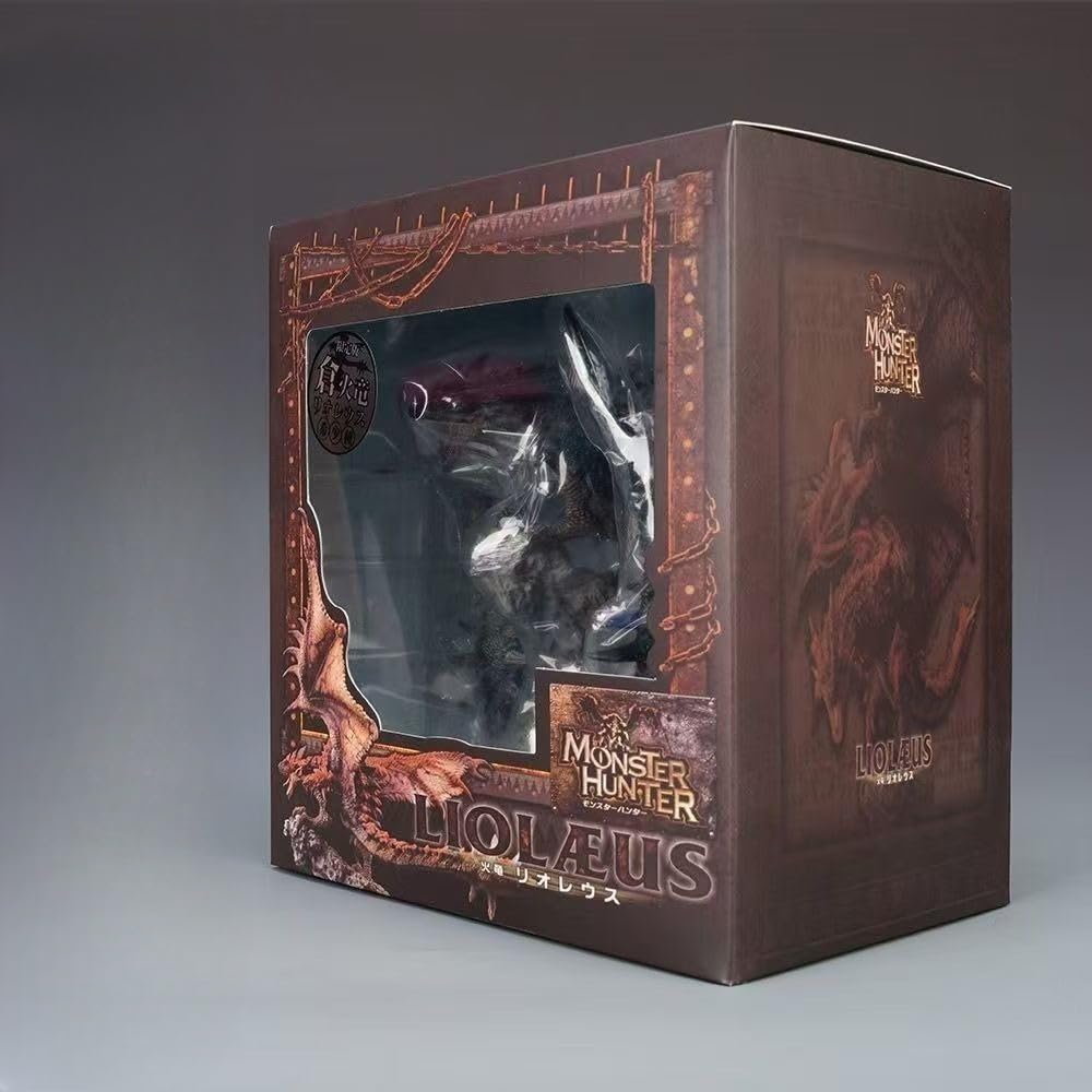 Figura coleccionable de Rathalos de PVC de 24 cm, color plateado